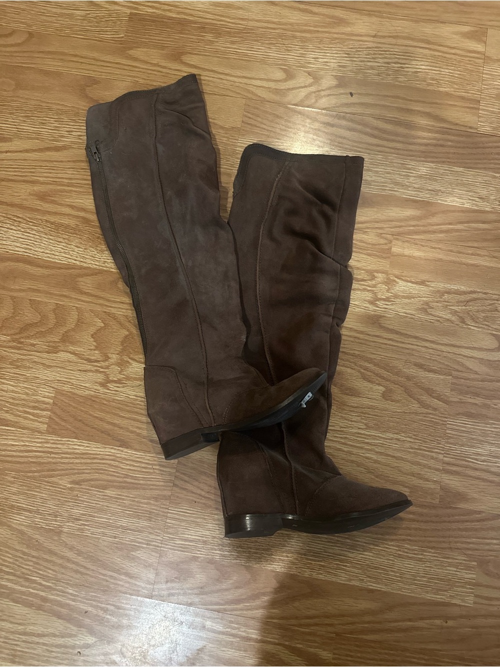 naughty monkey Brown Suede Over-the-Knee Boots